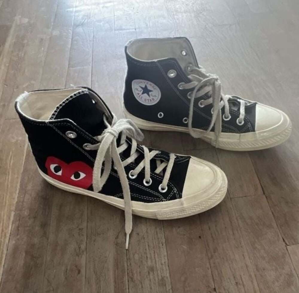 Converse x Comme des Garçons PLAY Chuck 70 High Top Black Mens 6 women’s 8